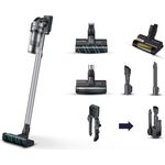 Samsung Jet 75 Complete Handstaubsauger VS20B75ACR5/WA, kabellos mit 200 Watt Saugkraft, 60 Minuten Akkulaufzeit, weiß