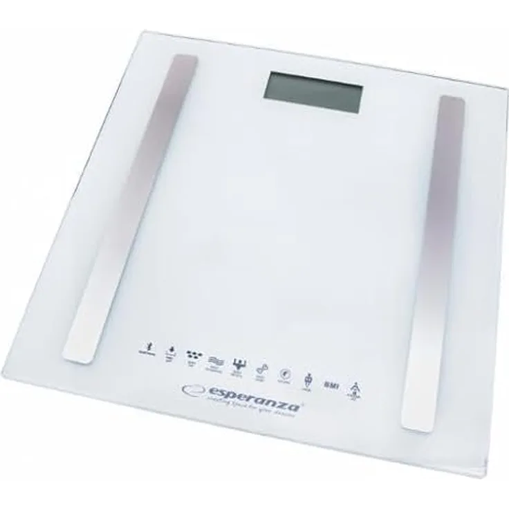 Esperanza EBS016W B.Fit - Bluetooth Personenwaage 8in1, Weiß, hergestellt in Deutschland
