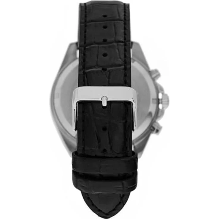 Casio Watch EFV-610EL-5AUEF, Chronograph mit schwarzem Lederarmband, silbernem Gehäuse und Champagne Zifferblatt, wasserdicht bis 10 bar – Bild 3