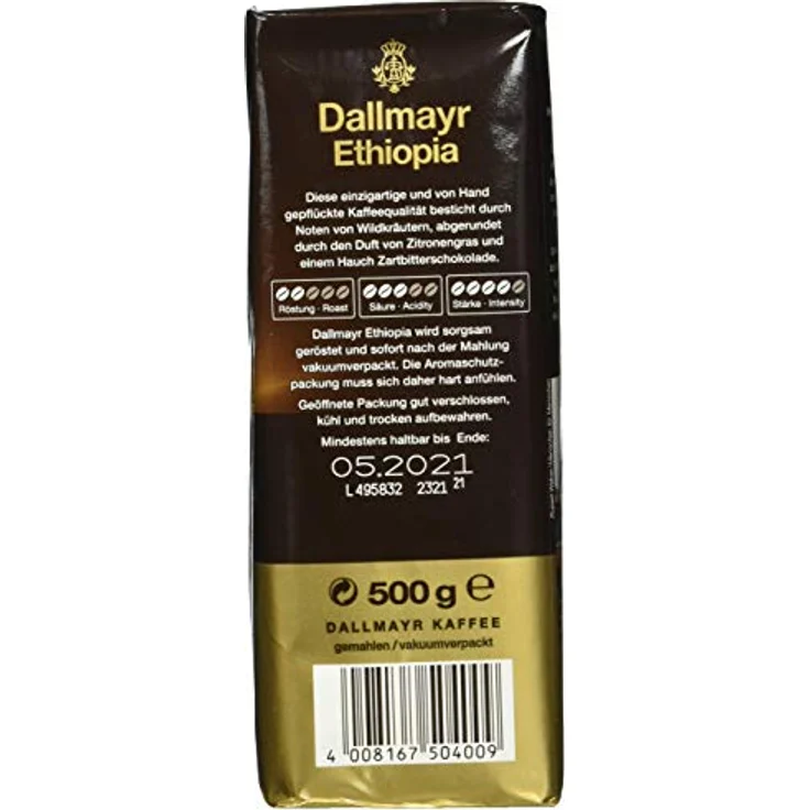 Dallmayr Ethiopia, Gemahlener Kaffee, Filterkaffee, Röstkaffee, 100% Arabica, 500 g – Bild 4