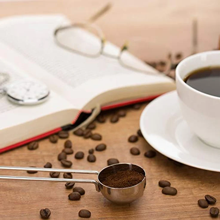 Westmark Kaffee-Dosierlöffel, Für 8 Gramm Kaffeepulver, Langer Griff: 19,1 cm, Rostfreier Edelstahl, 15292270 – Bild 2