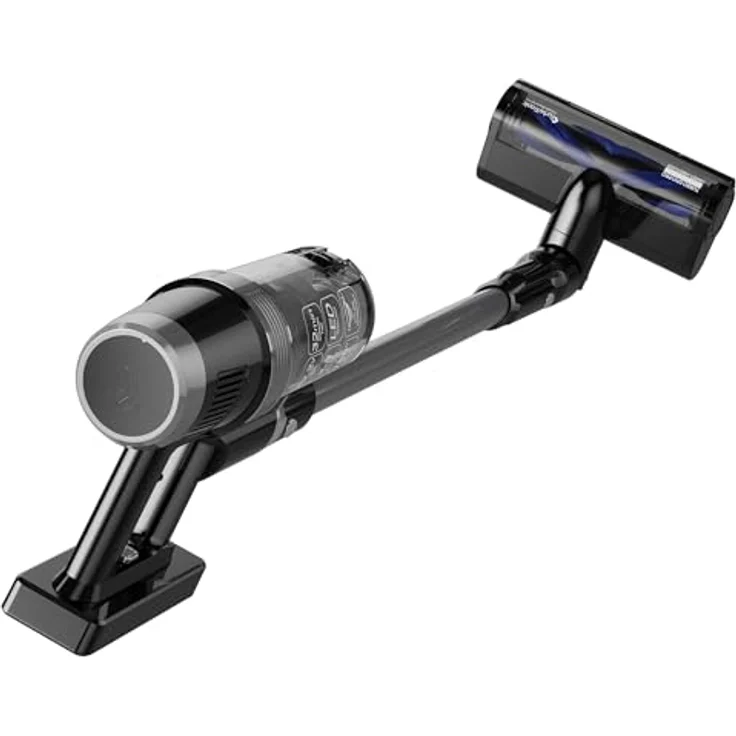 TurboTronic StormStick 120 Watt Zyklon Staubsauger & Handstaubsauger kabellos, Black-Silver, mit 22,2V Lithium-Batterie und rotierender Bürstendüse – Bild 2
