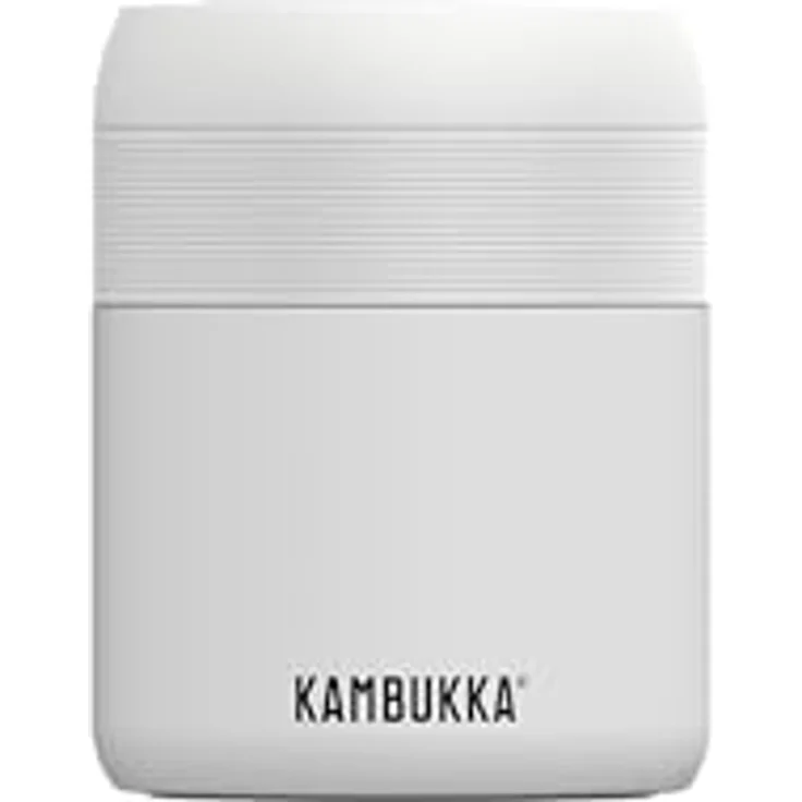 Kambukka Bora, Lunchbox aus 18/8-Edelstahl, 600 ml, auslaufsicher, weiß, BPA-frei, spülmaschinenfest, bis zu 9 Stunden heiß – Bild 1