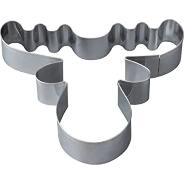 Zenker XL Plätzchen Ausstecher Weihnachten – Elch Ausstechform für leckere Elchkopf-Kekse und süße Plätzchen – 2in1 Keksausstecher und Backrahmen aus Edelstahl