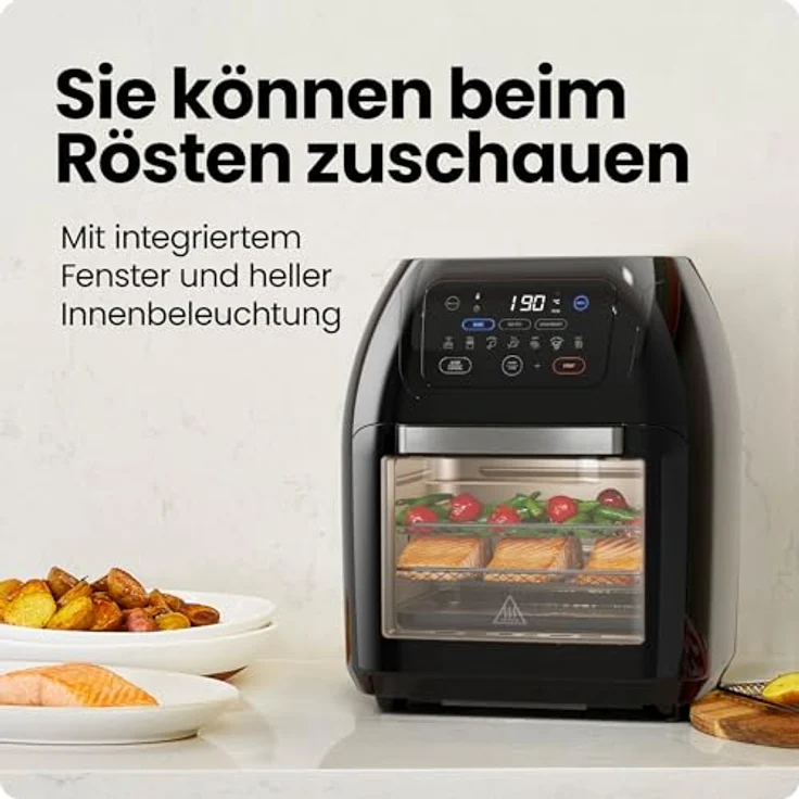 Chefman Rotisserie Air Fryer Dehydrator, Convection Oven, 8 Touch Screen Presets Fry, Roast, Dehydrate & Bake, BPA-Free, Auto Shutoff, Accessories Included, XL Family Size – Bild 8