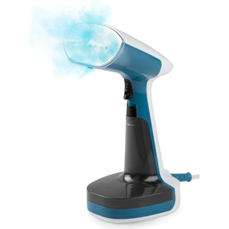 DOMO DO1154S, Dampfglätter für Kleidung mit 1650 W, 220 ml Wassertank, konstante Dampfleistung und schneller Einsatz in Blau – Bild 2