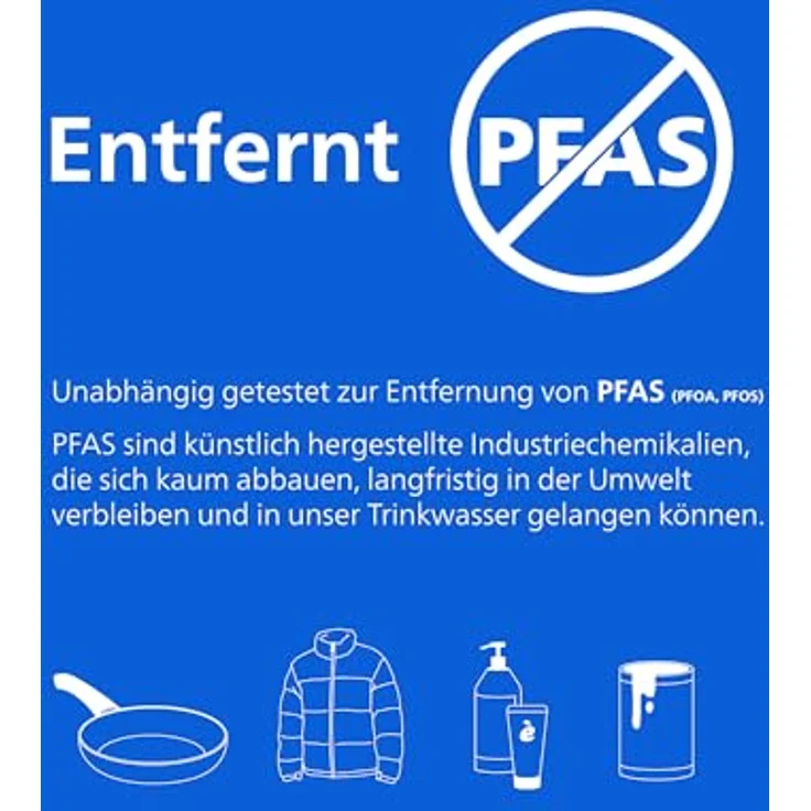 Philips Auffüllbare Sprühflasche, Wasserfilter mit Aktivkohlefilter aus Kokosnussschale, 2000L Filterleistung – Bild 6