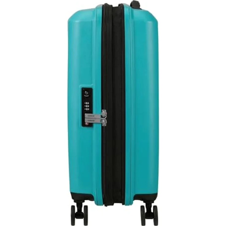 American Tourister Aerostep - 4-Rollen-Kabinentrolley 55 cm erw., Polypropylen, schwarz – Bild 4