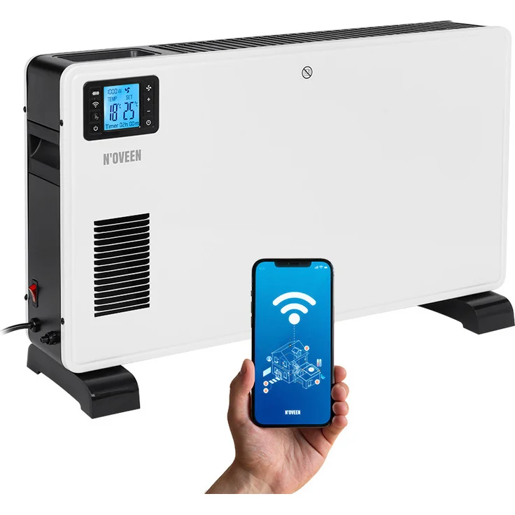 N'OVEEN CH9099 XXL smart elektrischer Konvektorheizkörper mit Tuya Smart System, WiFi-Steuerung
