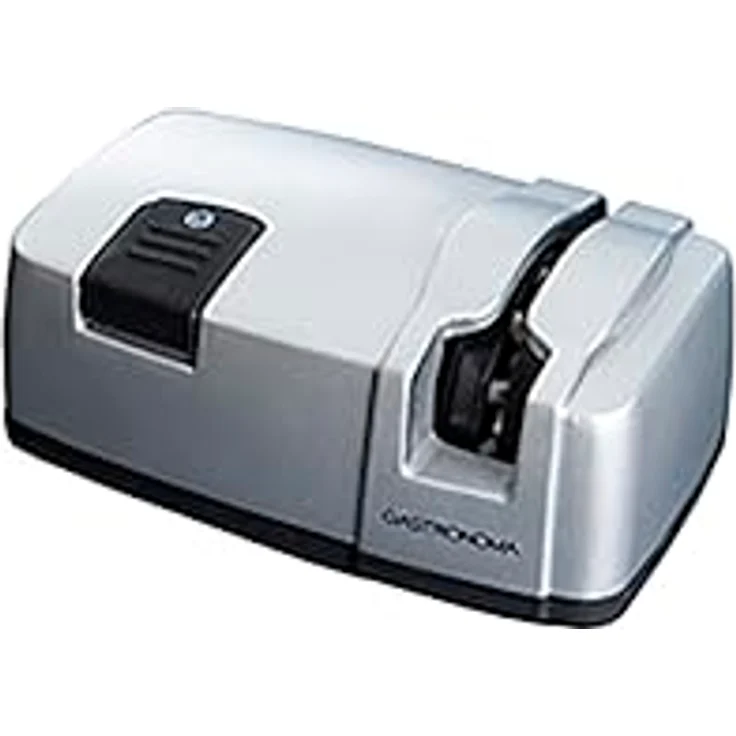 Gastronoma 18310012, Elektrischer Messerschärfer mit 20 Keramikstäben, Silber – Bild 1