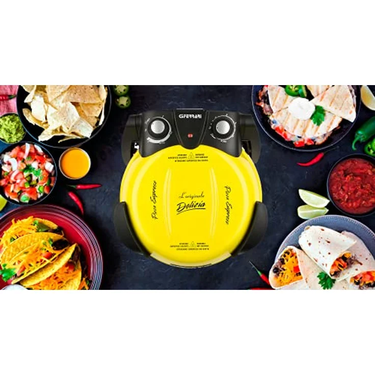 G3Ferrari G 1000605 Delizia Pizzamaker, 1200W, Timer, gelb – Bild 6