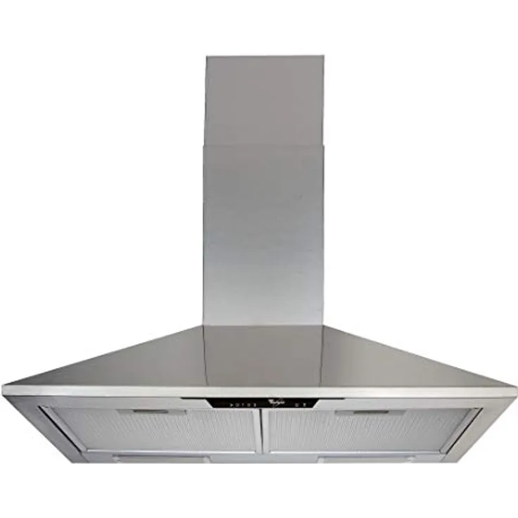 Whirlpool AKR 685/1 IX, Dunstabzugshaube mit 395 m³/h, wandmontiert, Edelstahl, Abluft/Umluft, LED-Beleuchtung