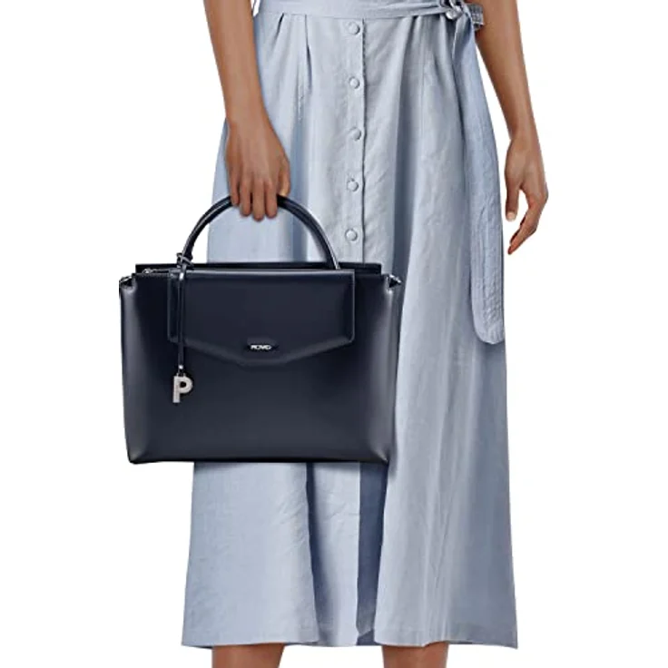 Picard Shopper Berlin aus Rindsleder, eleganter Shopper mit feinem Glanz, schwarz – Bild 6