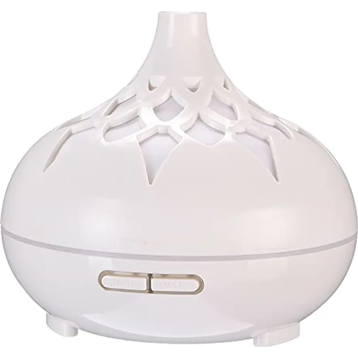 Sixtol Aroma Diffuser Palm, elektrischer Aroma Diffuser in weiss glänzend, 500 ml
