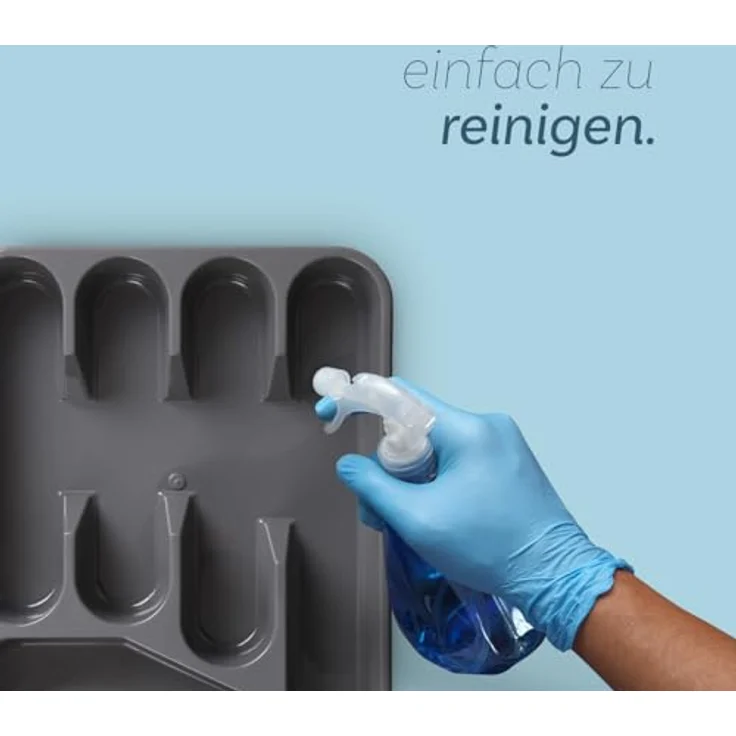 Pro Home Besteckkasten Besteck Organizer (33,5x26x4,5cm), Weiß ausziehbar, Besteckhalter Küche - Schubladeneinsatz – Bild 8