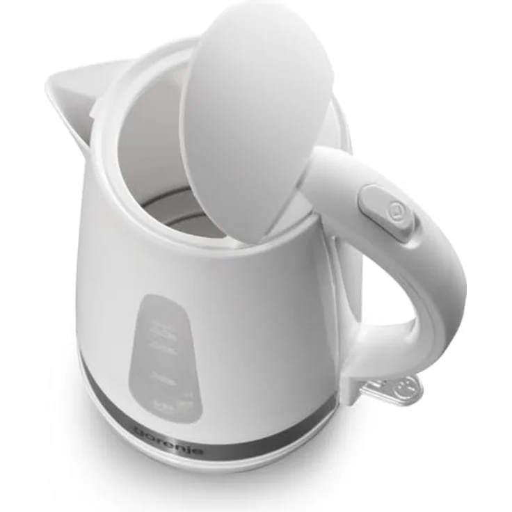 Gorenje K17WE, Wasserkocher mit 1,7 l Fassungsvermögen und 2200 W Leistung, Weiß, Metall und Kunststoff, Wasserstandsanzeige, integrierter Filter – Bild 2