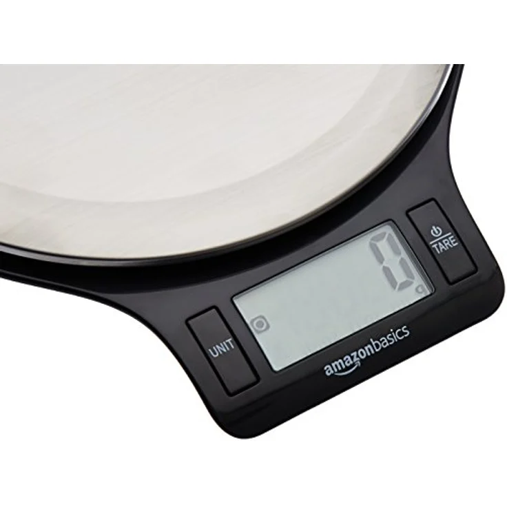 AmazonBasics Digitale Küchenwaage mit LCD-Anzeige (mit Batterien), Edelstahl, BPA-frei – Bild 5