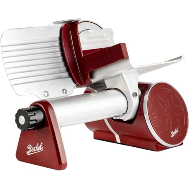 Berkel Icon Line Slicer, Aufschnittmaschine mit 170 mm Klinge und verchromtem Stahl, rot – Bild 5