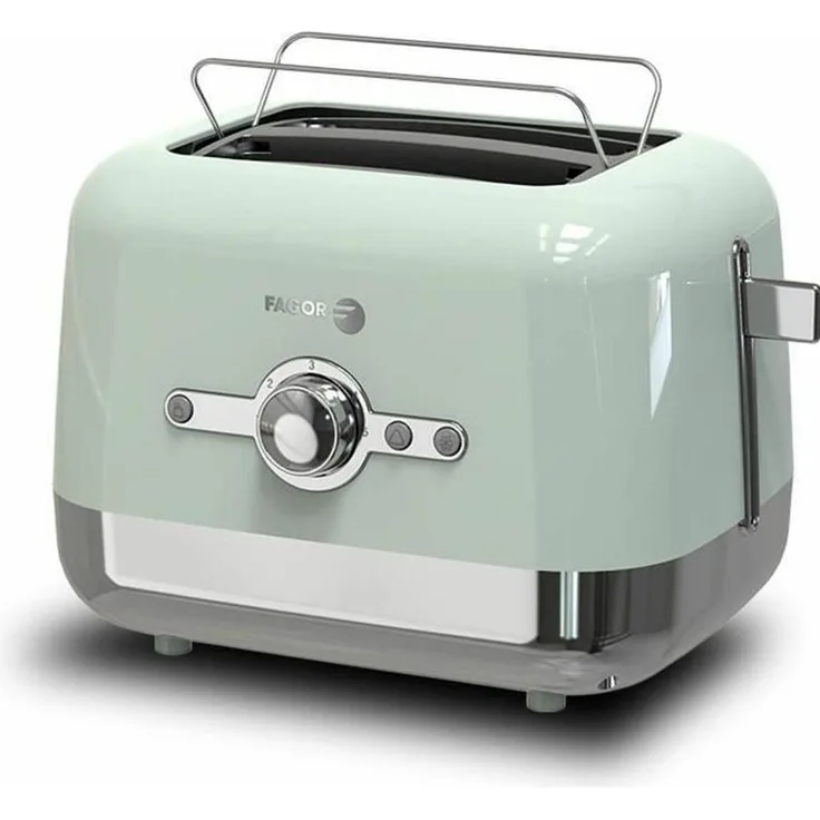 Fagor Toaster 830 W, Toaster mit 5 einstellbaren Röststufen, kompakt und benutzerfreundlich