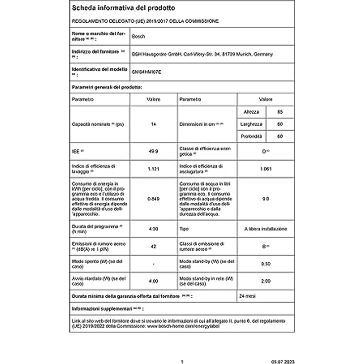 Bosch Serie 4 SMS4HMI07E, Freistehende Spülmaschine für 14 Maßgedecke, Edelstahl, Energieeffizienzklasse D, 42 dB Geräuschpegel, Bosch Home Connect – Bild 13