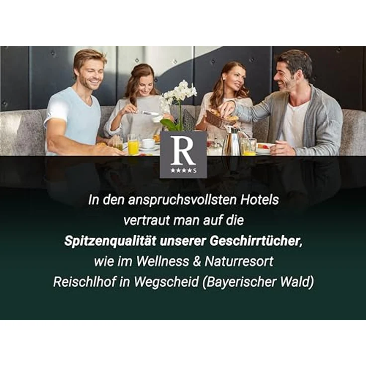 ZOLLNER 10er Set Geschirrtücher Baumwolle in 46x70 cm - super saugstarke und robuste Küchentücher – waschbar bis 60°C – in Mint kariert - Gastronomiequalität - Oeko Tex® Zertifiziert – Bild 3