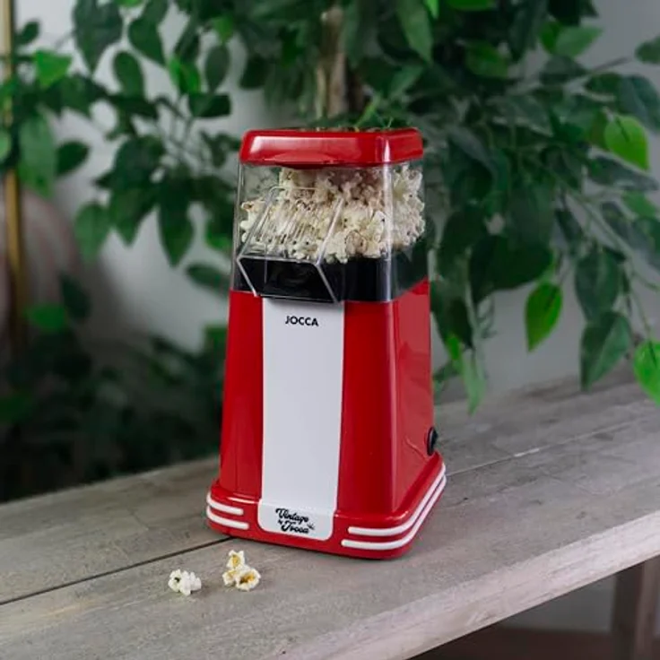 Jocca Popcorn ohne Öl für hausgemachte und gesunde Popcorns, Rot – Bild 8