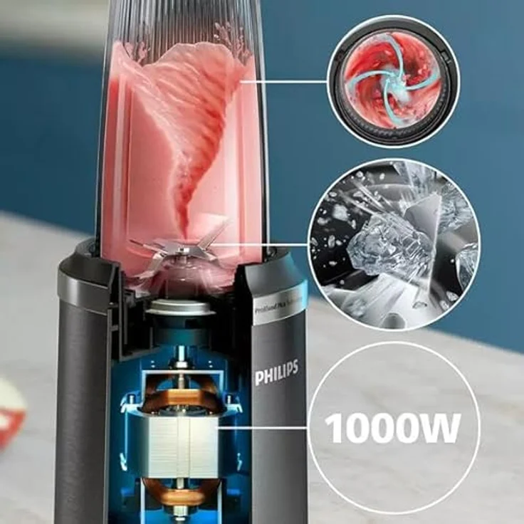 Philips BLENDER HR2767/00, Standmixer in Schwarz und Silber, grenzenloses Mixen für kulinarische Vielfalt – Bild 5