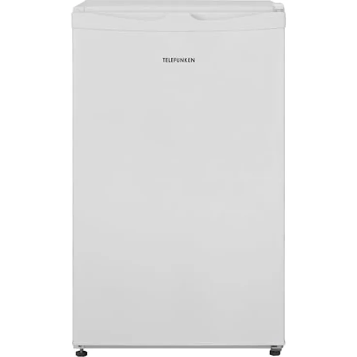 TELEFUNKEN Kühlschrank mit Gefrierfach/Eiswürfelfach | Freistehend | 89 Liter Nutzinhalt | Kühlschrank klein mit Gemüsefach | LED-Beleuchtung | Türanschlag wechselbar | CF-33-101-W2 weiß