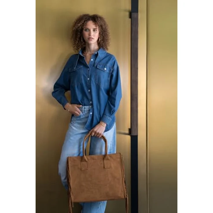 reisenthel Daily Shopper, Einkaufs- und Tragetasche aus 100% Polyester, 42 cm, braun – Bild 6