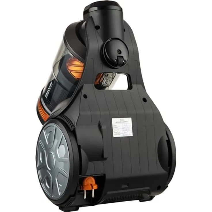 SENCOR SVC 1080TI 6073187, Bodenstaubsauger in Schwarz Gelb, 850 W, 3.5 liters, 78 Dezibel, Hochwertiges material, Flexible Gestaltung, Langlebig – Bild 4