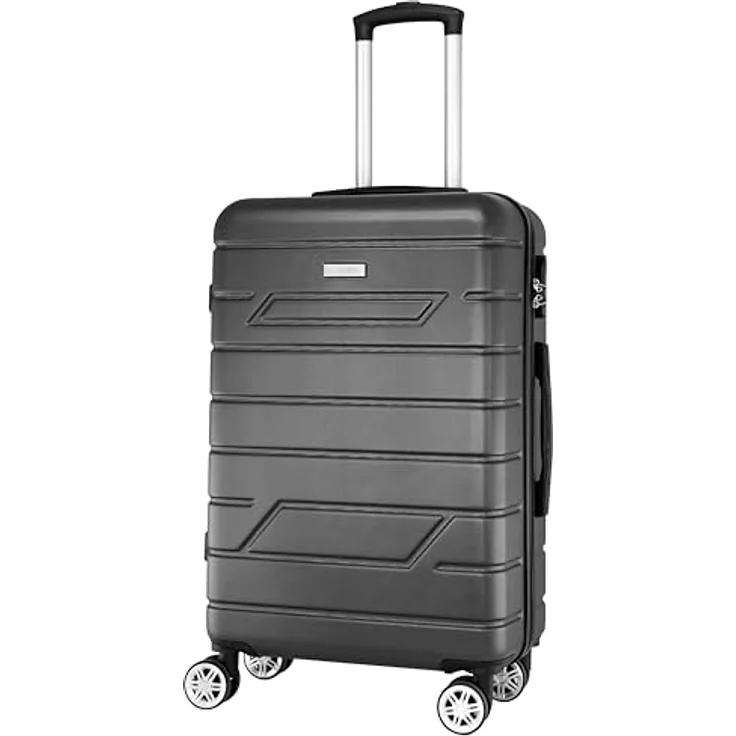 Nowi Bergamo 4 Rollen Trolley 65 cm, (62.30 l), Stylischer Koffer mit geräumigem Hauptfach – Bild 1