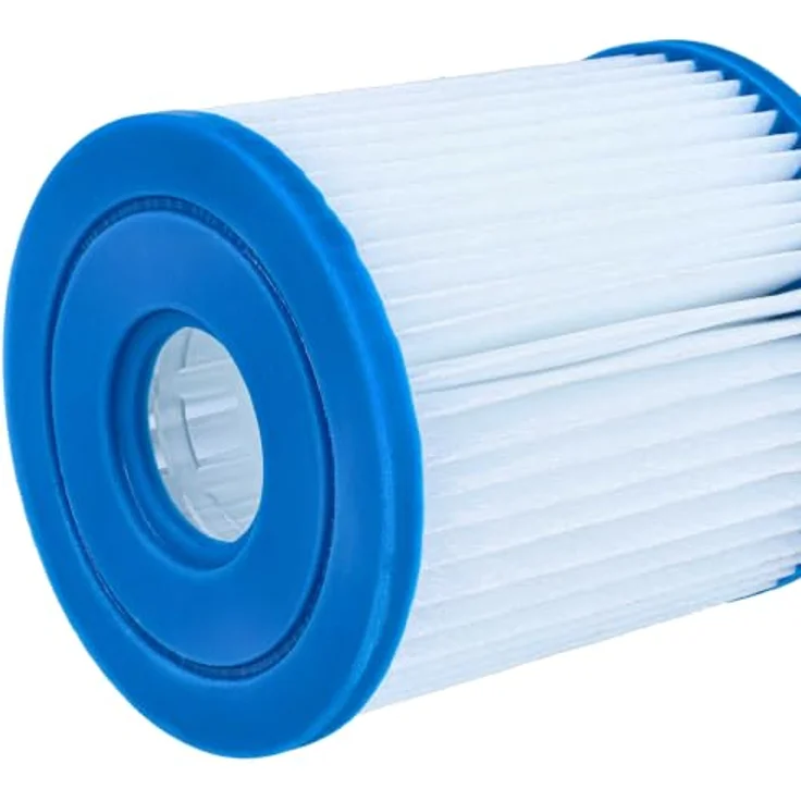 vhbw Filterkartusche kompatibel mit Intex 28201EH, 28602, 28601, 28601EG, Wasserfilter mit hoher Filterfeinheit, Blau Weiß – Bild 7