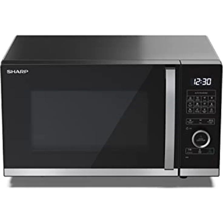 Sharp YC-QG234AE-B Mikrowelle mit Grill, Standgerät, 23 Liter Garraum, 900W, 10 Leistungsstufen, Auftaufunktion, schwarz – Bild 3