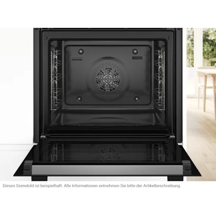 Bosch Serie 4 HBA271BB3 Einbau-Backofen, 71 l Garraum, 5 Beheizungsarten, Schwarz, Selbstreinigung Pyrolyse, TouchControl Bedienung – Bild 4