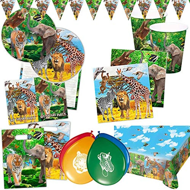 servietten Safari Junior 33 cm Papier 20 Stück – Bild 4