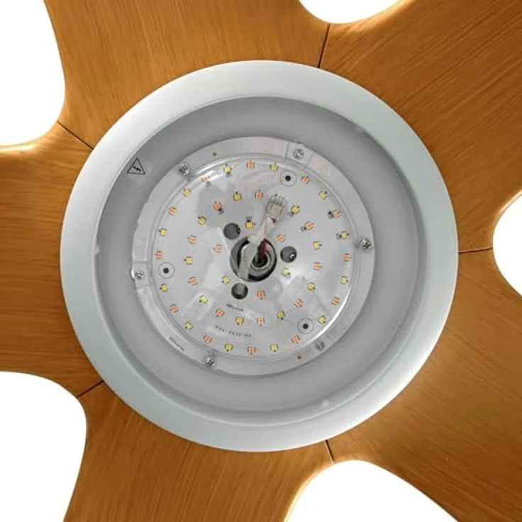 Lucande Omendo 10022120, LED Deckenventilator mit Dimmfunktion und Fernbedienung, 152 cm, weiß, 1-flammig, für Räume bis 15 m² – Bild 9