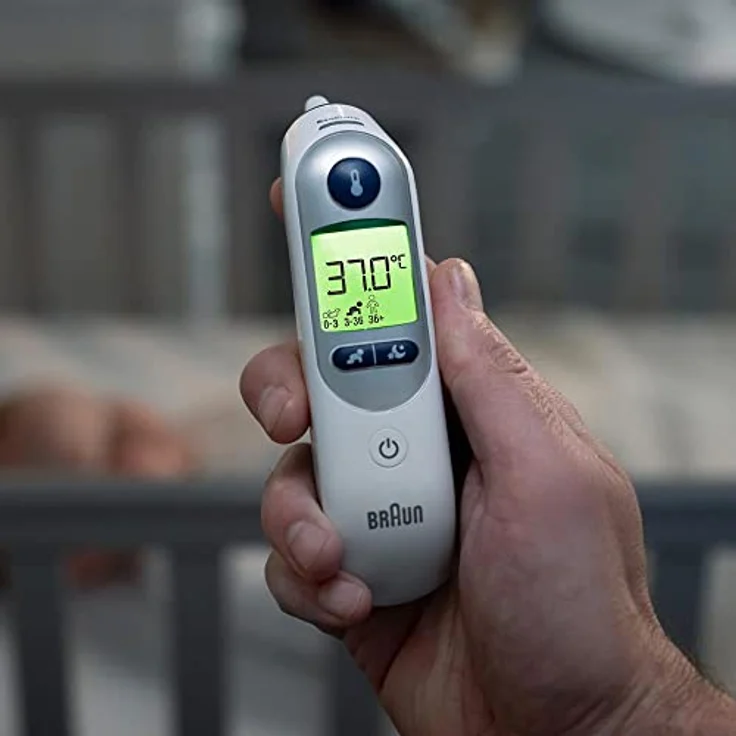 Braun ThermoScan 7+, Ohrthermometer mit Age Precision Technologie, Nachtmodus und Lautlosmodus – Bild 6