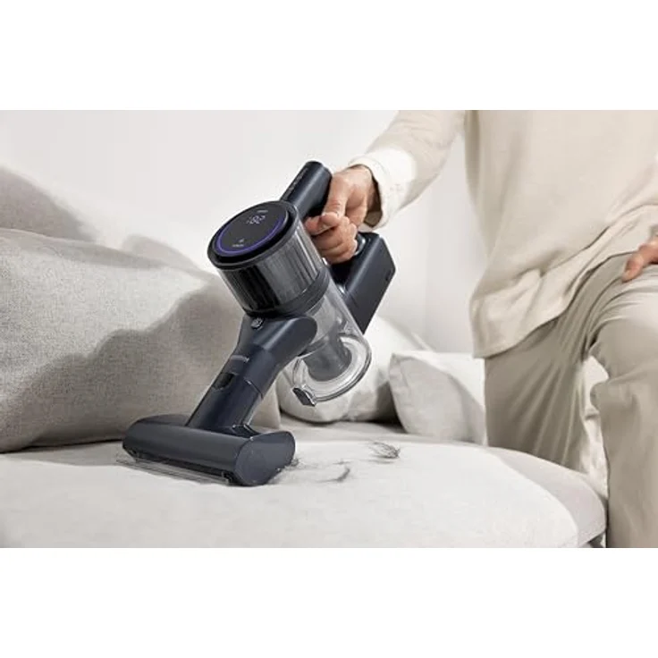 Severin Akku-Handstaubsauger HV 7179, kabellos mit 30.000 Pa Saugkraft, automatischer Saugleistungsanpassung, bis zu 60 Minuten Akkulaufzeit und vertikaler Parkfunktion – Bild 2