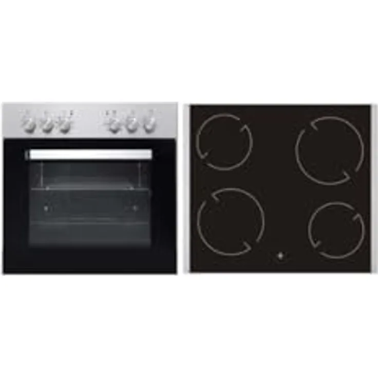 PKM BIC7 GK IX-2 Backofen mit Glaskeramikkochfeld, 8300 Watt, Edelstahlblende - Energieeffizienzklasse A