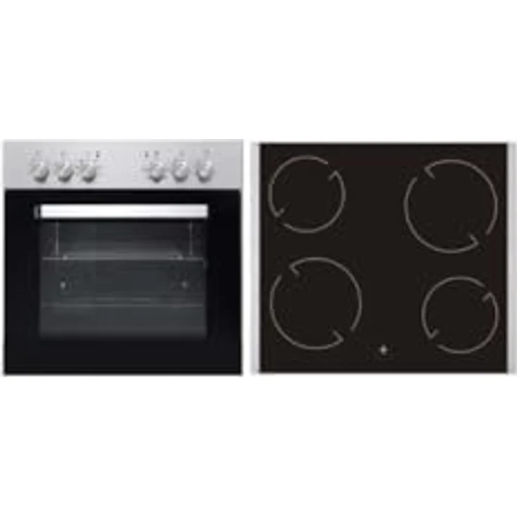 PKM BIC7 GK IX-2 Backofen mit Glaskeramikkochfeld, 8300 Watt, Edelstahlblende - Energieeffizienzklasse A – Bild 1