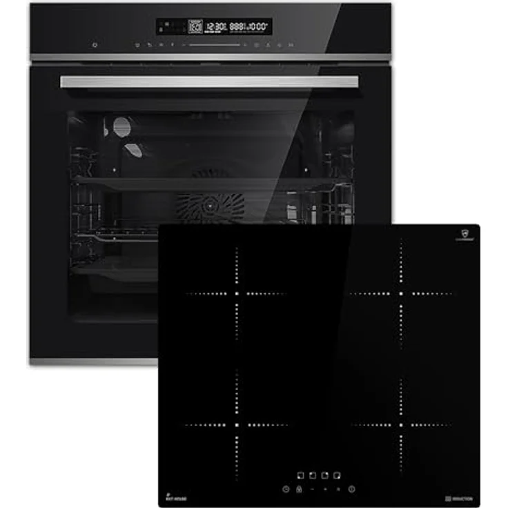 KKT KOLBE Backofen und Induktionskochfeld SET8017IH859RL, eingebaut, 7000W Leistung, SensorTouch Bedienung, katalytische Reinigung, Dampf-Clean, Auftaustufe – Bild 1