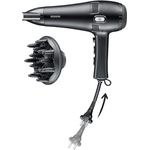 SEVERIN Haartrockner, leistungsstarker Haar Trockner mit Kaltlufttaste, 2.100 Watt, schwarz