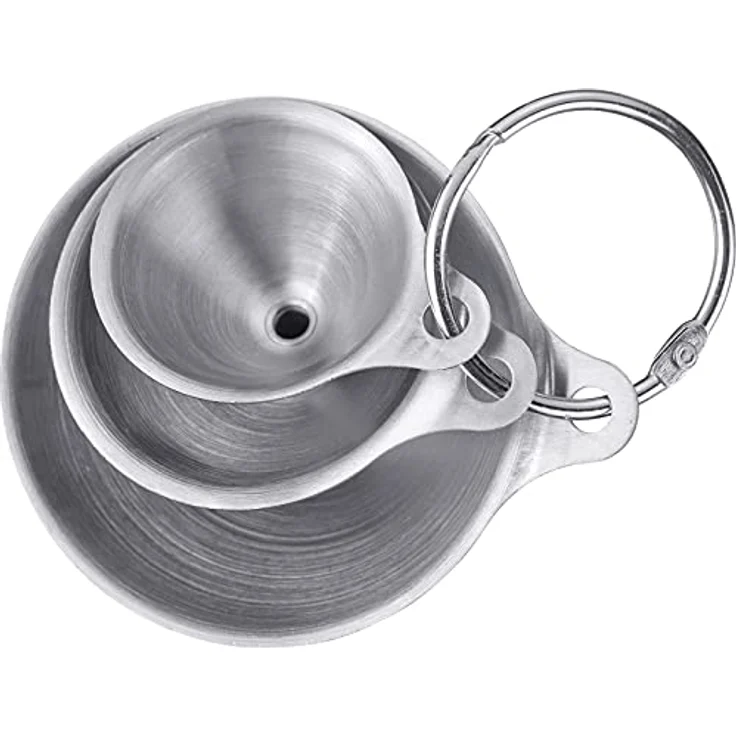 Westmark Trichter-Set, 3tlg., Ø 4,5 cm, 5,5 cm und 7,5 cm, Rostfreier Edelstahl, Mini, Silber, 51192270 – Bild 4