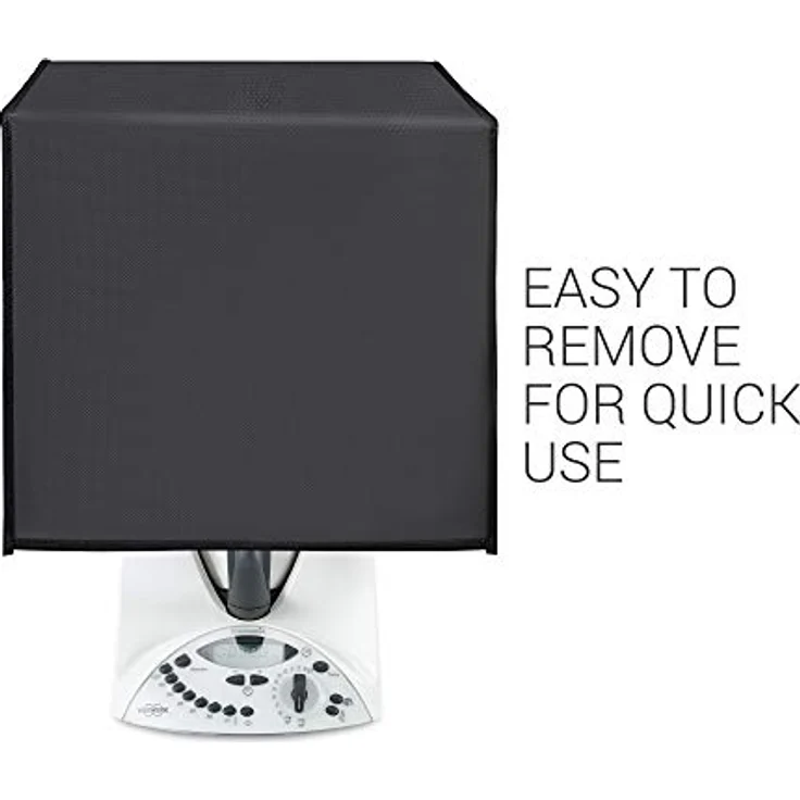 kwmobile Hülle kompatibel mit Thermomix TM31 - Küchenmaschine Staubschutz Abdeckhaube - Staubhaube in Dunkelgrau – Bild 3