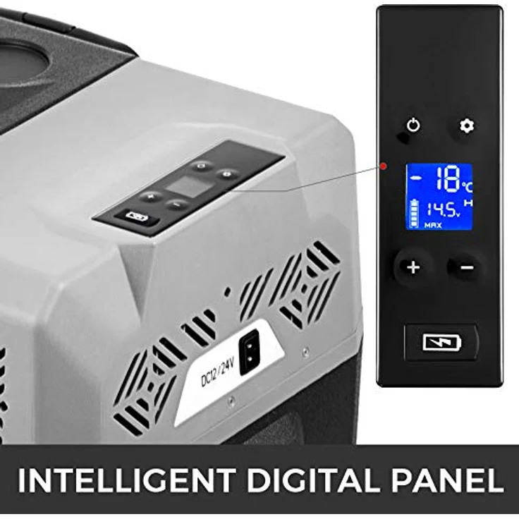 VEVOR 40L Kompressor Autokühlschrank, Edelstahl, mit -20°C bis 20°C Kühlung, tragbar für Auto und Zuhause, USB-Schnittstelle, mit Temperaturanzeige – Bild 5