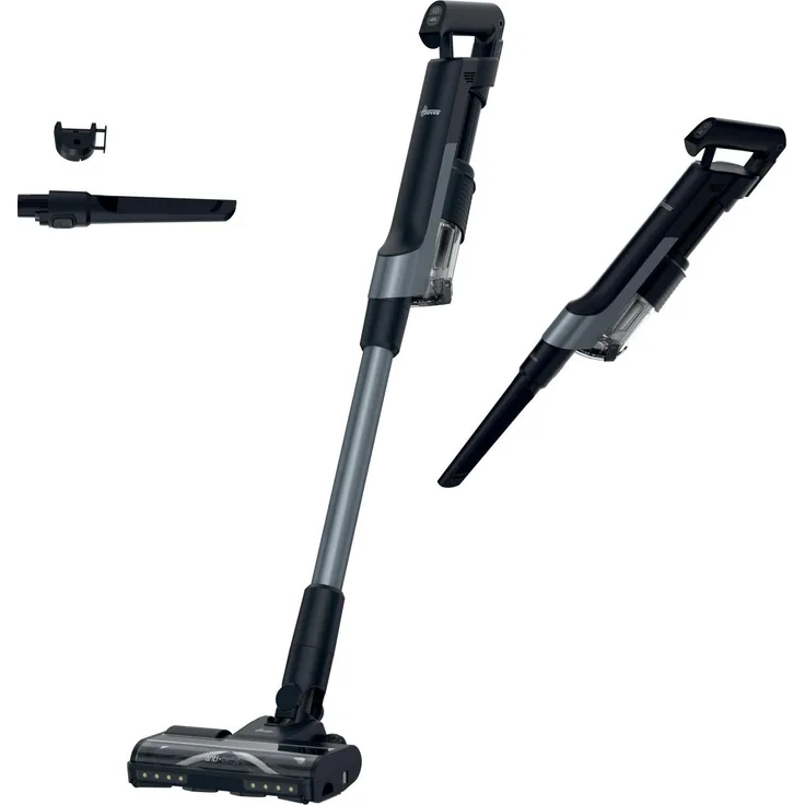 Hoover HF210HP 011, Beutelloser Stabstaubsauger in Grau-Quarz-Metallic, 1 l, leicht und kabellos