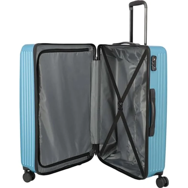 Paklite Sienna 4 Rollen Kofferset 3-teilig, (100 l, XL), robustes ABS, Zahlenschlösser, TSA Schloss – Bild 6