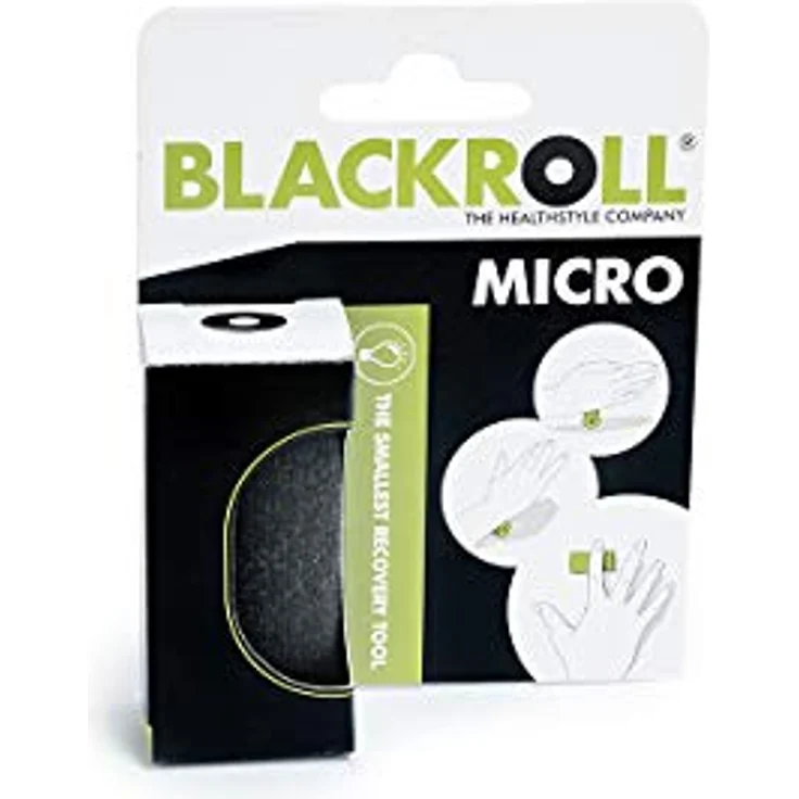 Blackroll Micro Massagegerät, Schwarz - Mobiles Massagegerät zur gezielten Verspannungslösung in Händen und Gesicht – Bild 2