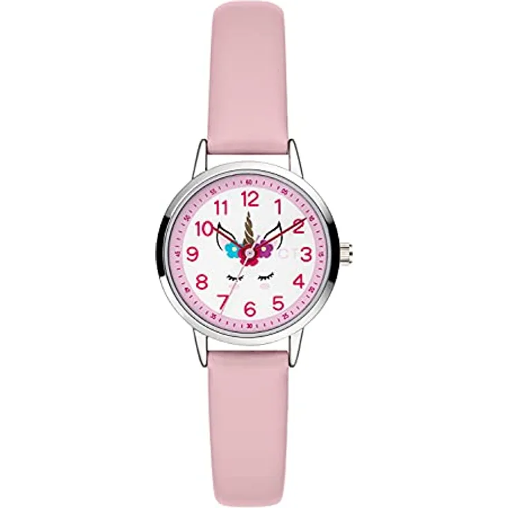 Cool Time Mädchen Kinder Armbanduhr (rosa) mit Einhorn-Motiv und japanischem Qualitätswerk