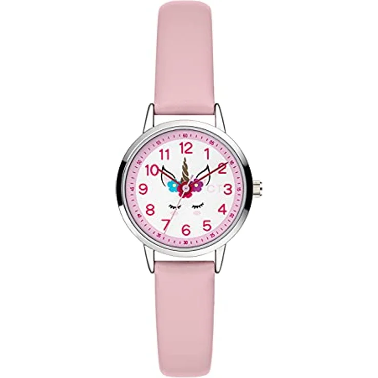 Cool Time Mädchen Kinder Armbanduhr (rosa) mit Einhorn-Motiv und japanischem Qualitätswerk – Bild 1